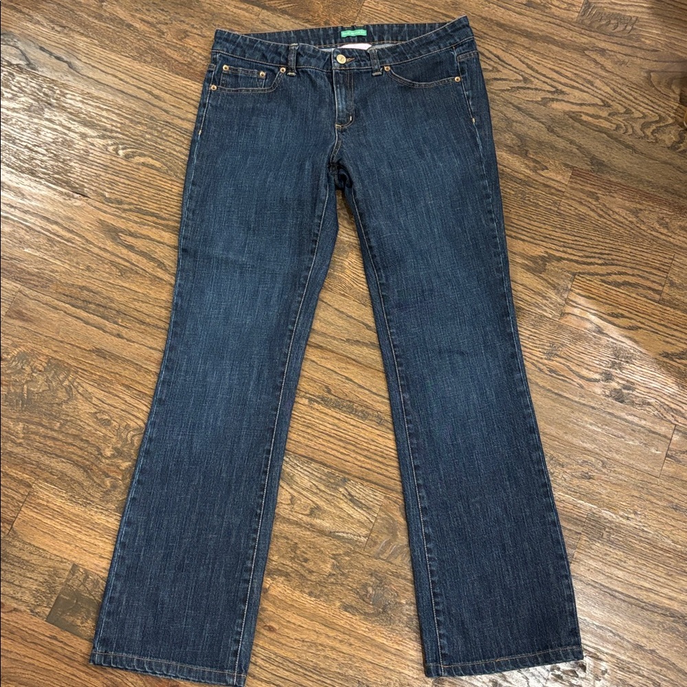 Lilly Pulitzer Blue Denim Jeans Palm Beach Fit